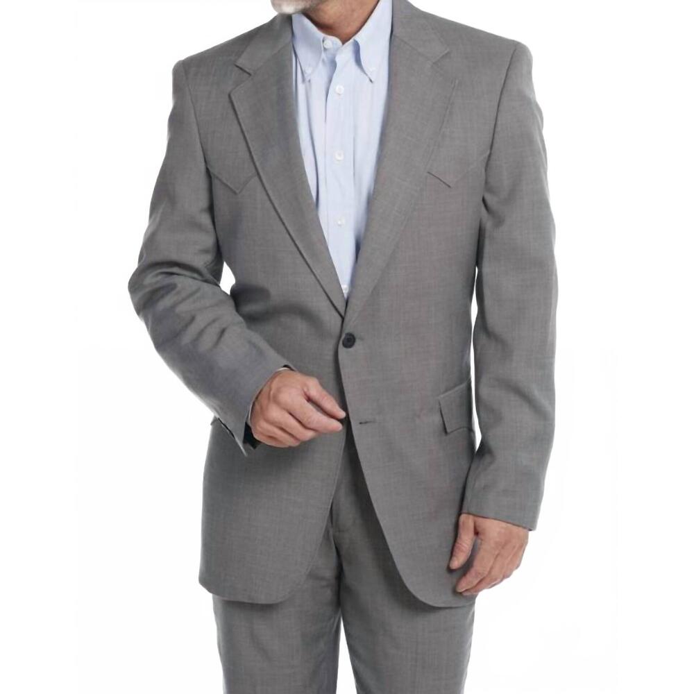 NEW CIRCLE S men's suit jacket in steel grey